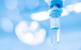 An IV drip